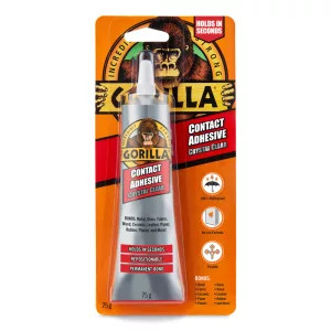 GORILLA CONTACT ADHESIVE CLEAR KRISTÁLYTISZTA ÁLTALÁNOS KONTAKT RAGASZTÓ 75G