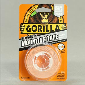 GORILLA MOUNTING TAPE KRISTÁLYTISZTA KÉTOLDALAS RAGASZTÓSZALAG 2,54CM X 1,52M