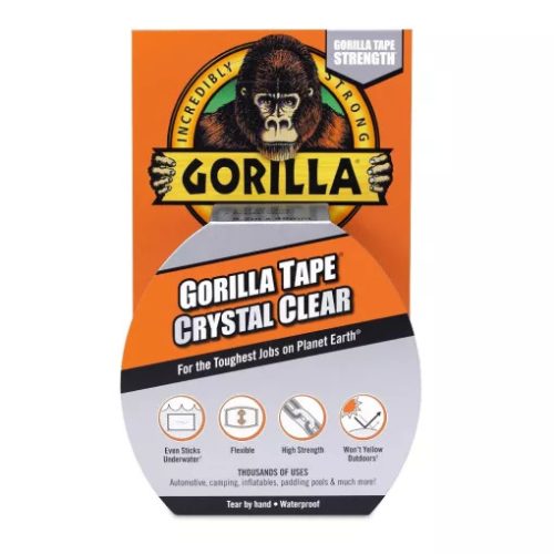 GORILLA TAPE CRYSTAL CLEAR REPAIR 8,2M X 48MM VÍZÁLLÓ KRISTÁLYTISZTA JAVÍTÓSZALAG