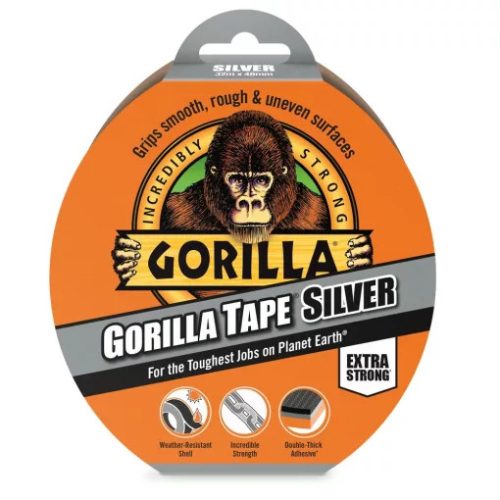 GORILLA TAPE SILVER 32M X 48MM SZÜRKE EXTRA ERŐS RAGASZTÓSZALAG