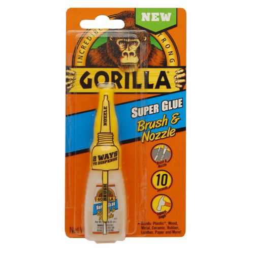 GORILLA SUPER GLUE BRUSH & NOZZLE ECSETES PILLANATRAGASZTÓ 12GRAMM